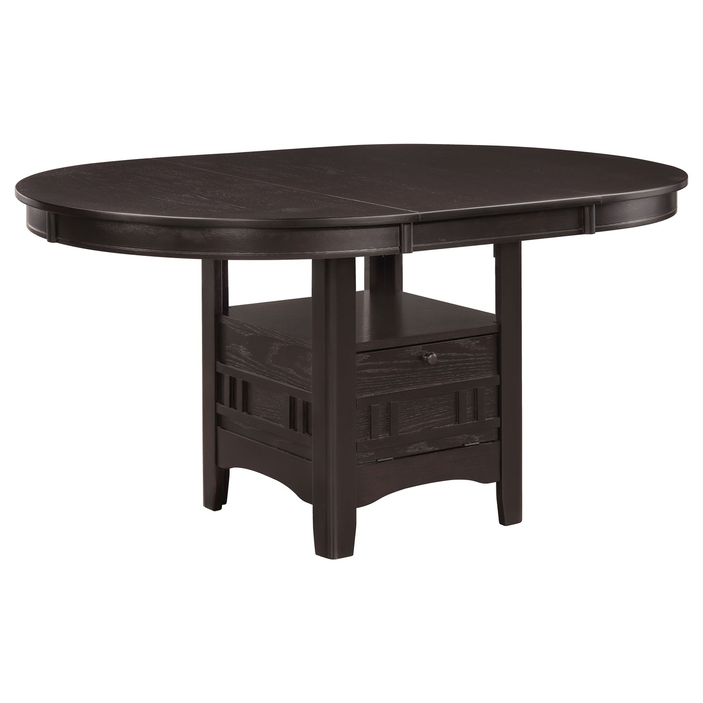 Lavon 5-piece Oval Extension Leaf Dining Set Espresso