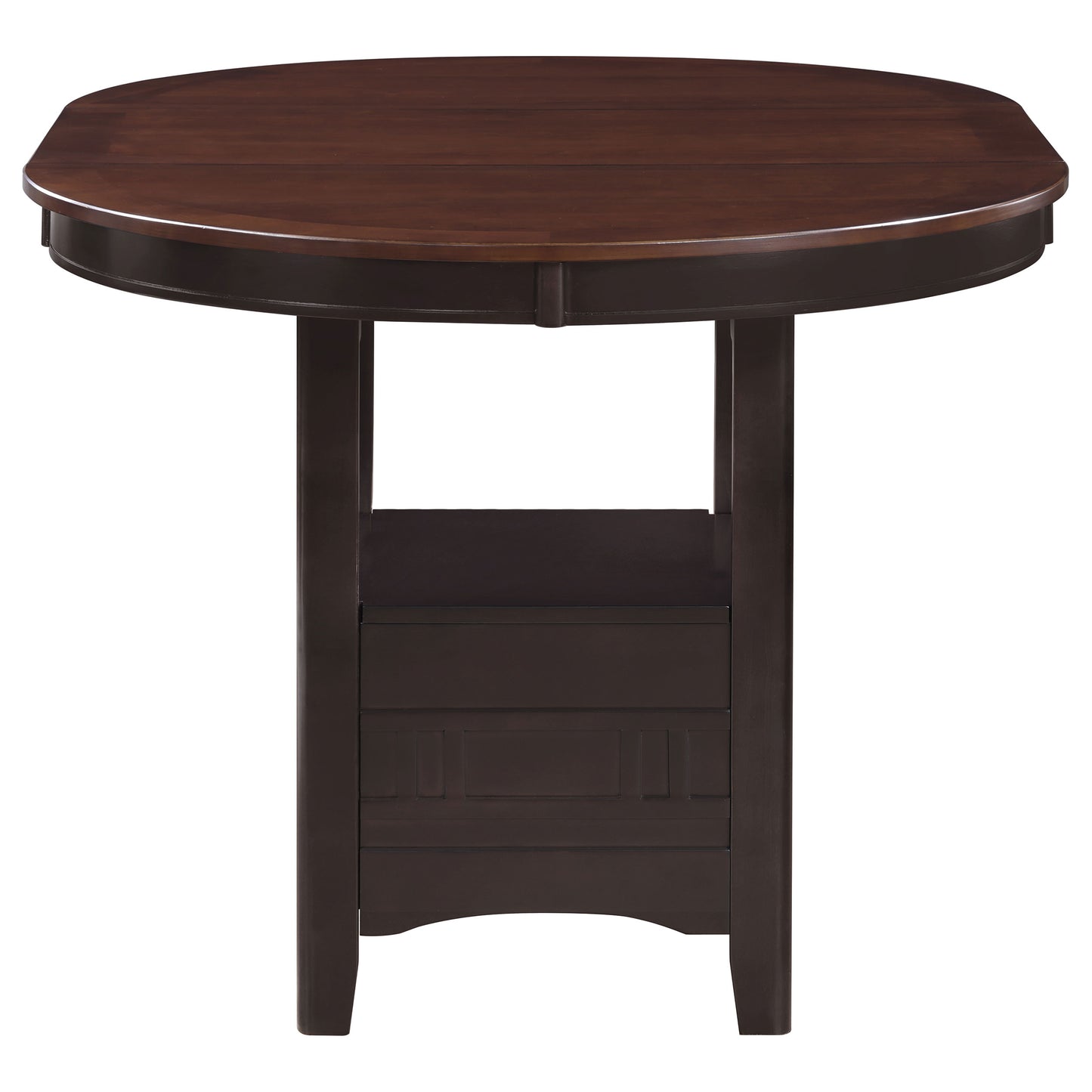 Lavon Oval 60-inch Extension Counter Dining Table Chestnut