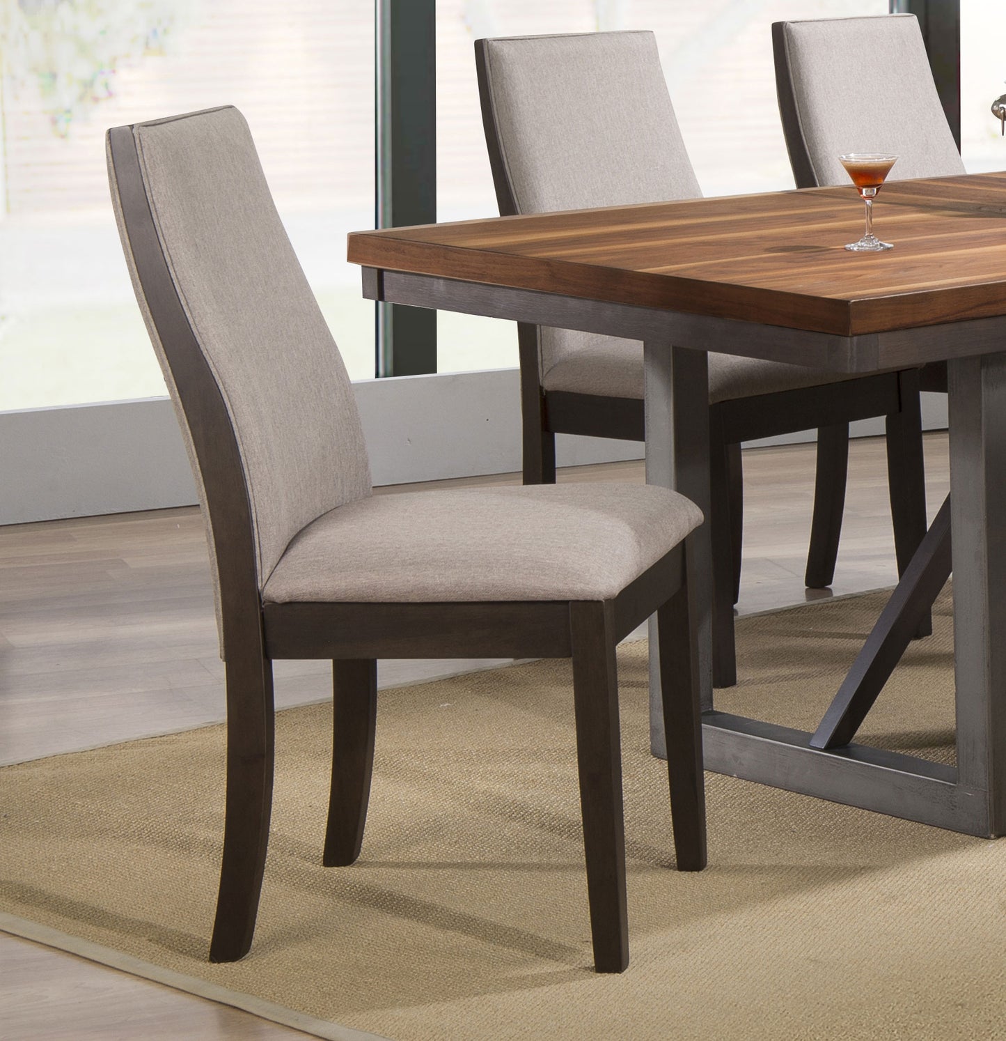 Spring Creek Upholstered Dining Chair Taupe (Set of 2)