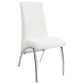 Bishop Upholstered Dining Side Chair White (Set of 2)