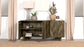 Tyler 3-door Solid Wood Sideboard Buffet Cabinet Mango Brown