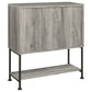 Claremont Sliding Door Home Bar Wine Cabinet Grey Driftwood