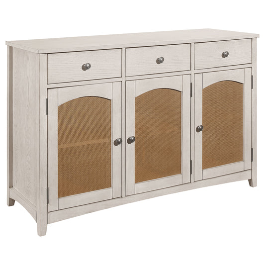 Kirby 3-drawer Sideboard Buffet Cabinet Rustic Off White