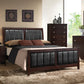 Carlton Wood California King Panel Bed Cappuccino