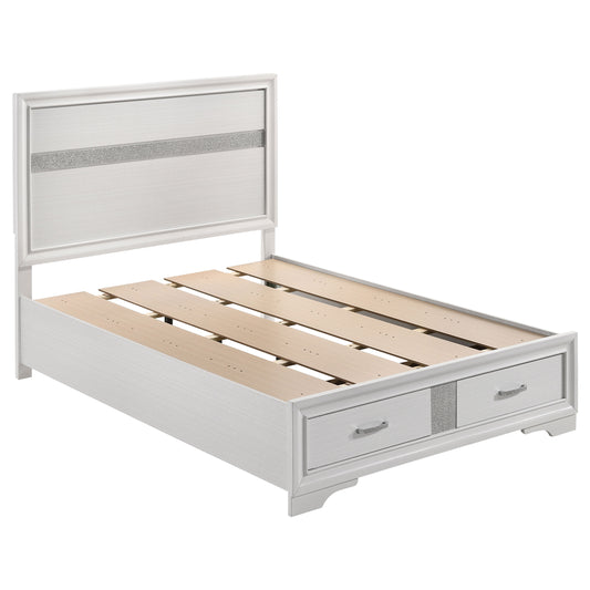 Miranda 51-inch Wood Full Storage Panel Bed White