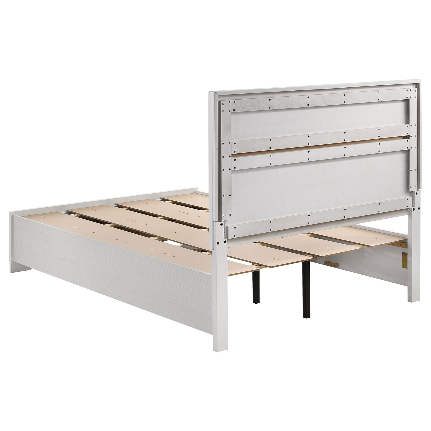 Miranda 51-inch Wood Full Storage Panel Bed White