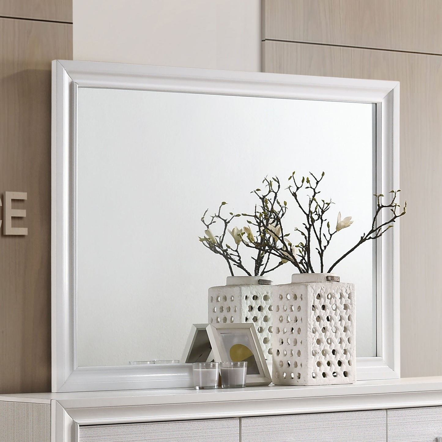 Miranda Dresser Mirror White