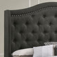 Sonoma Upholstered Queen Wingback Bed Grey