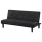 Stanford Upholstered Tufted Convertible Sofa Bed Black