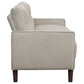 Bowen Upholstered Track Arm Tufted Sofa Beige