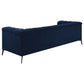 Chalet Upholstered Tuxedo Arm Tufted Sofa Blue