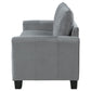 Davis Upholstered Rolled Arm Sofa Grey