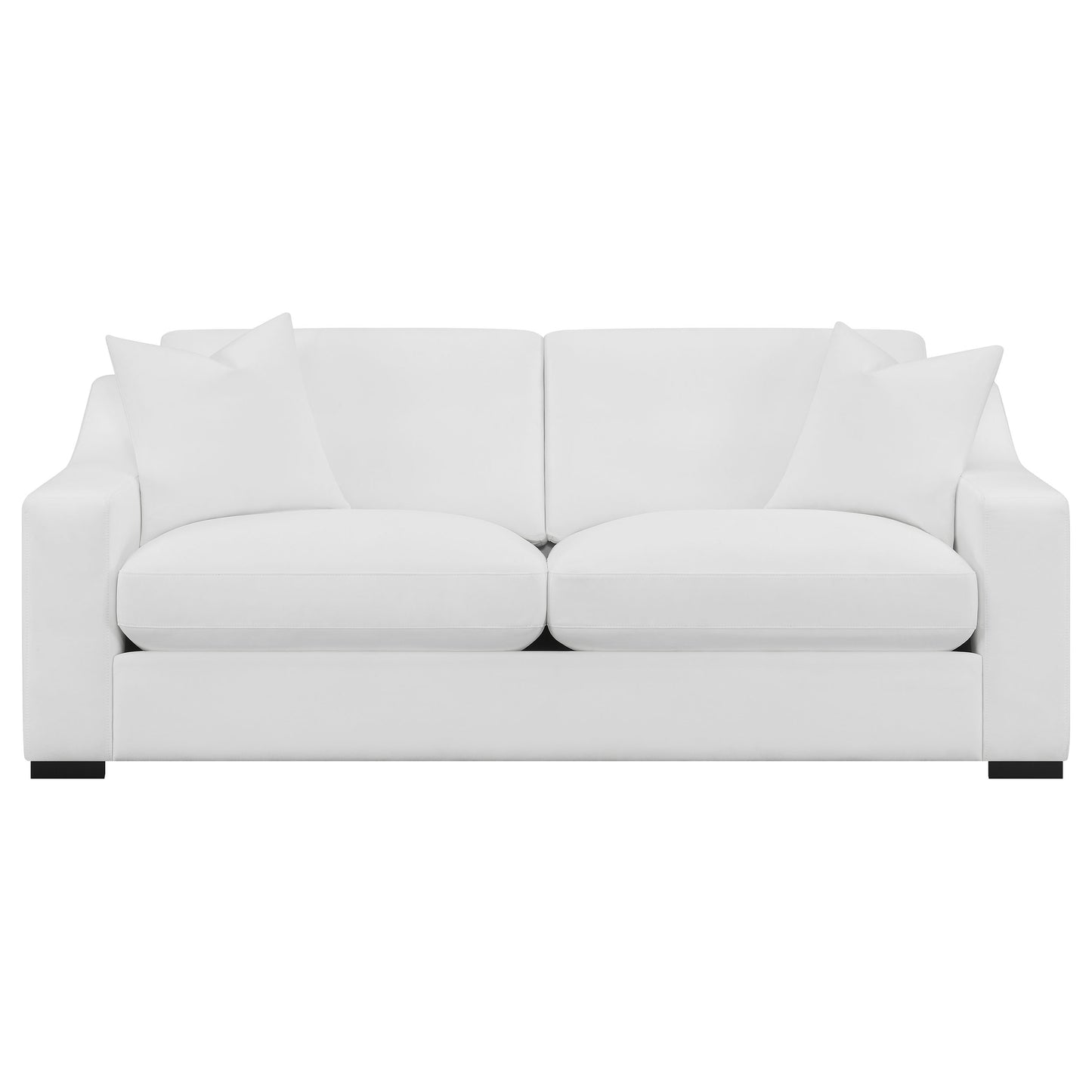 Ashlyn Upholstered Sloped Arm Sofa White