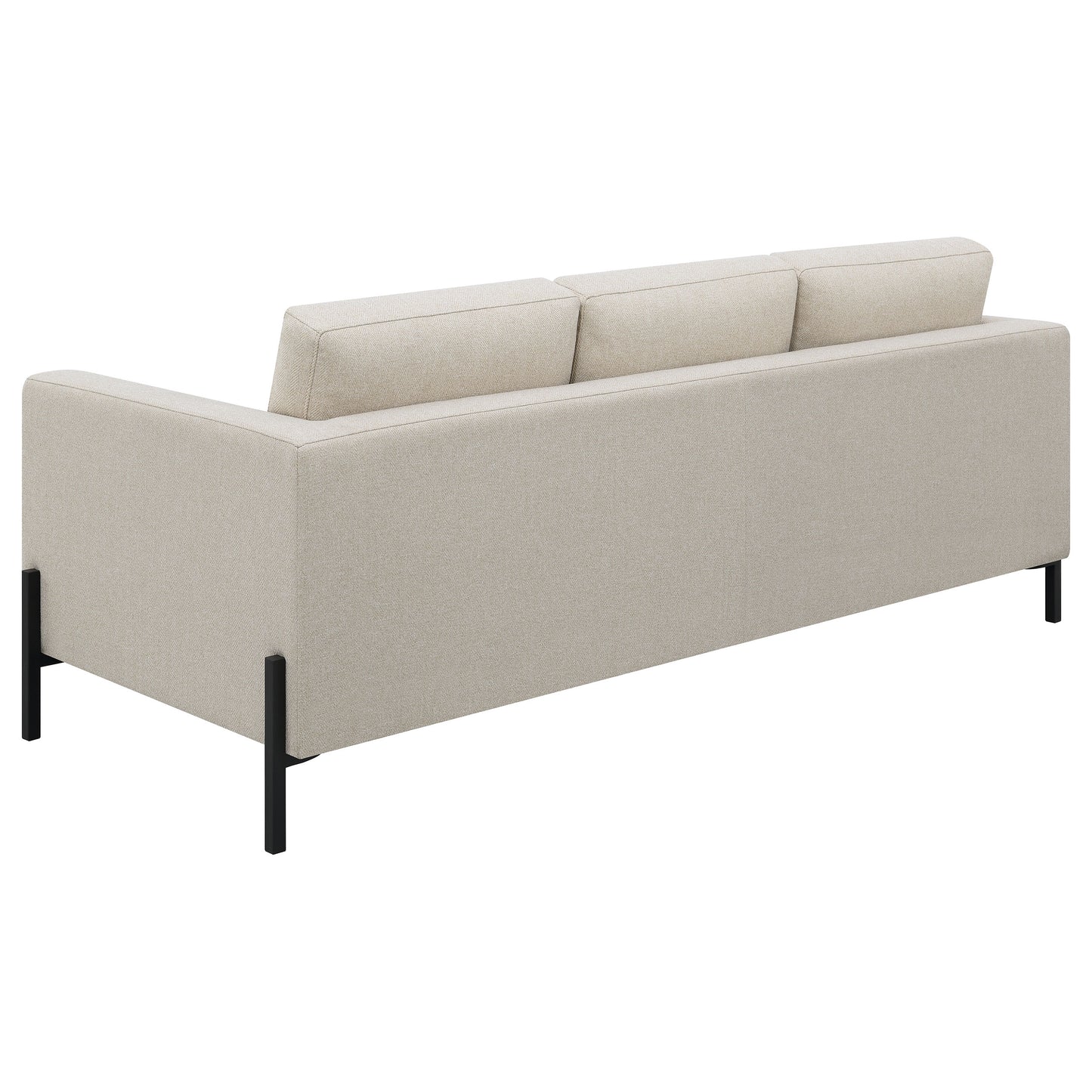 Tilly Upholstered Track Arm Sofa Oatmeal