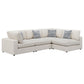 Serene 4-piece Upholstered Modular Sectional Sofa Beige