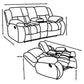 Weissman 2-piece Upholstered Reclining Sofa Set Grey