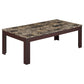 Rhodes 3-piece Faux Marble Top Coffee Table Set Brown