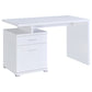 Irving 47-inch 2-drawer Office Computer Desk White