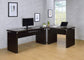 Skylar 83-inch L-Shaped Office Computer Desk Cappuccino