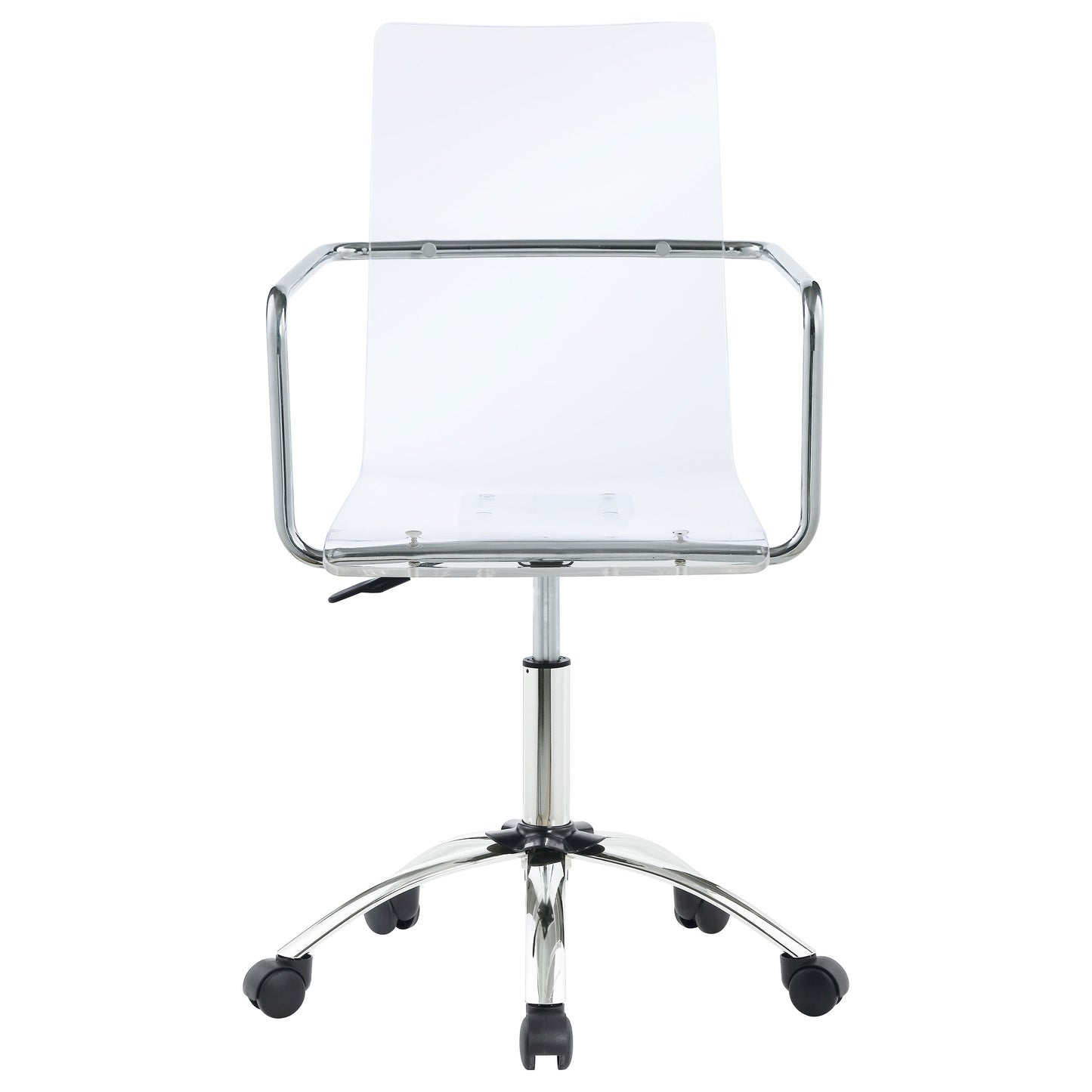 Amaturo Acrylic Adjustable Home Office Desk Chair Clear