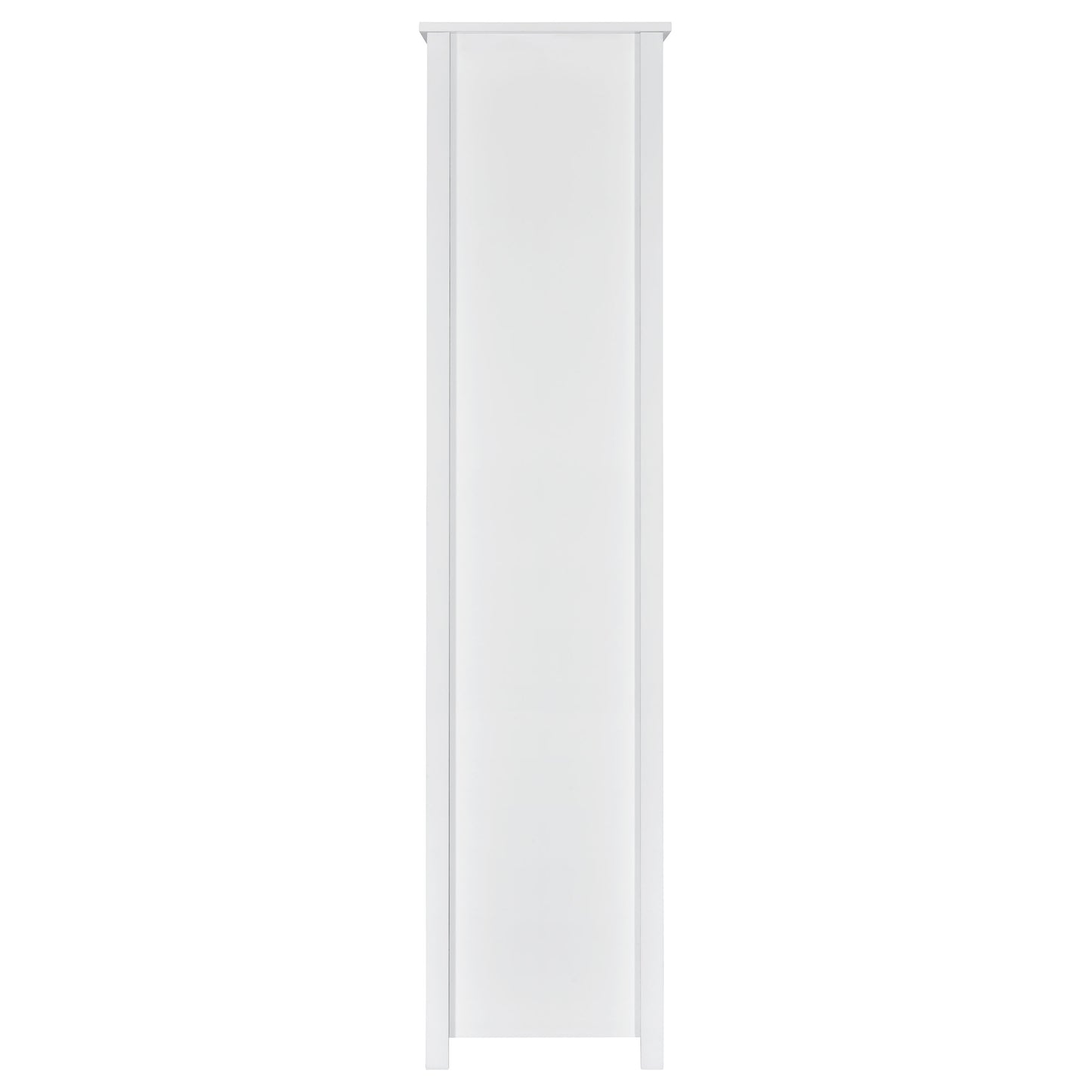 Dylan 68-inch 4-shelf Storage Bookshelf White High Gloss