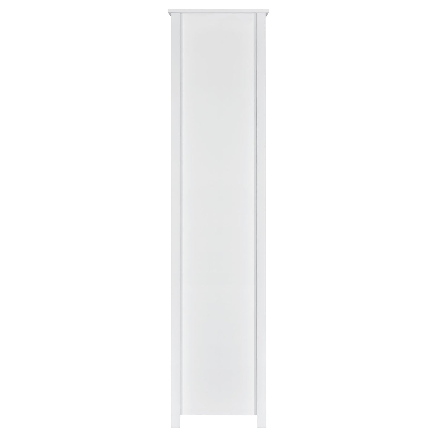 Dylan 68-inch 4-shelf Storage Bookshelf White High Gloss