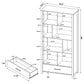 Dylan 68-inch 4-shelf Storage Bookshelf White High Gloss