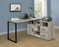 Hertford 59-inch L-Shape Computer Desk Grey Driftwood