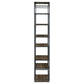 Leland 72-inch 6-shelf Bookshelf Rustic Brown