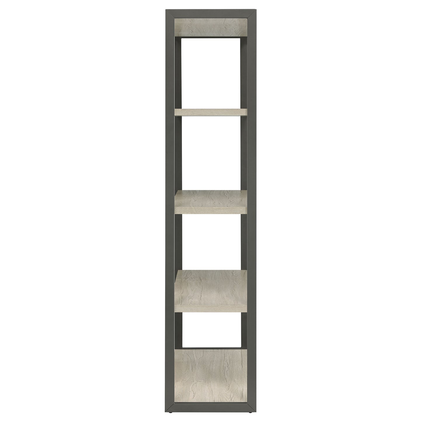 Loomis 72-inch 4-shelf Bookshelf Whitewashed Grey