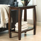 Raphael 1-shelf Rectangular Wood Side Table Cappuccino