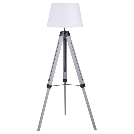 Dayton 56-inch Empire Shade Metal Tripod Floor Lamp Grey