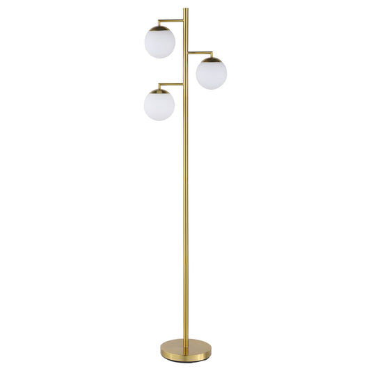 Sena 66-inch Spherical Bulb Tree Metal Floor Lamp Gold