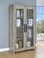 Alejo 2-door Engineered Wood Tall Cabinet Grey Driftwood