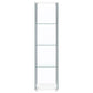 Bellatrix 4-shelf Clear Glass Curio Cabinet White