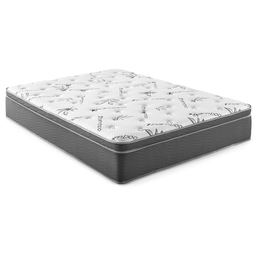 Sommet 13" Eastern King Bamboo Euro Top Foam Hybrid Mattress