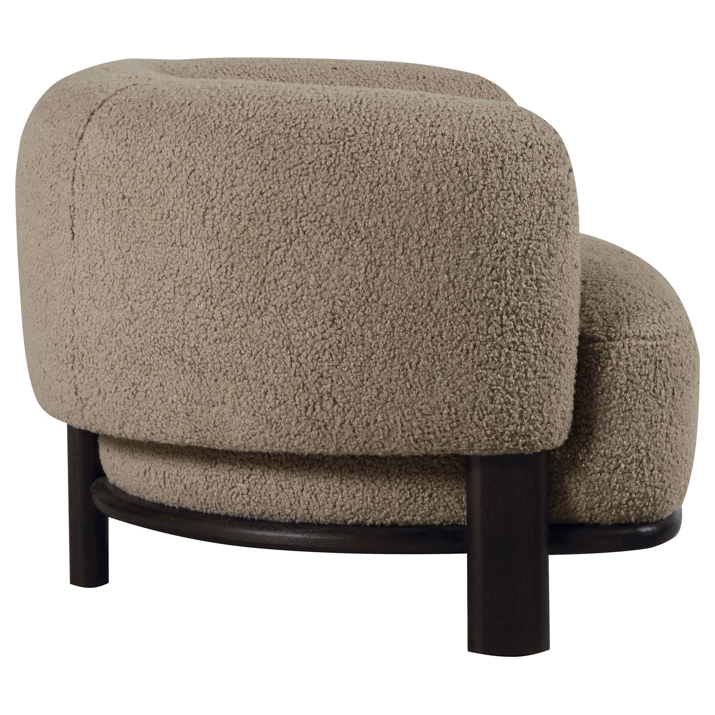 Lawler Upholstered Barrel Back Accent Chair Mushroom