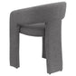 Eudora Boucle Upholstered Dining Arm Chair Grey