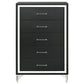 Lucia 5-drawer Bedroom Chest of Drawers Black