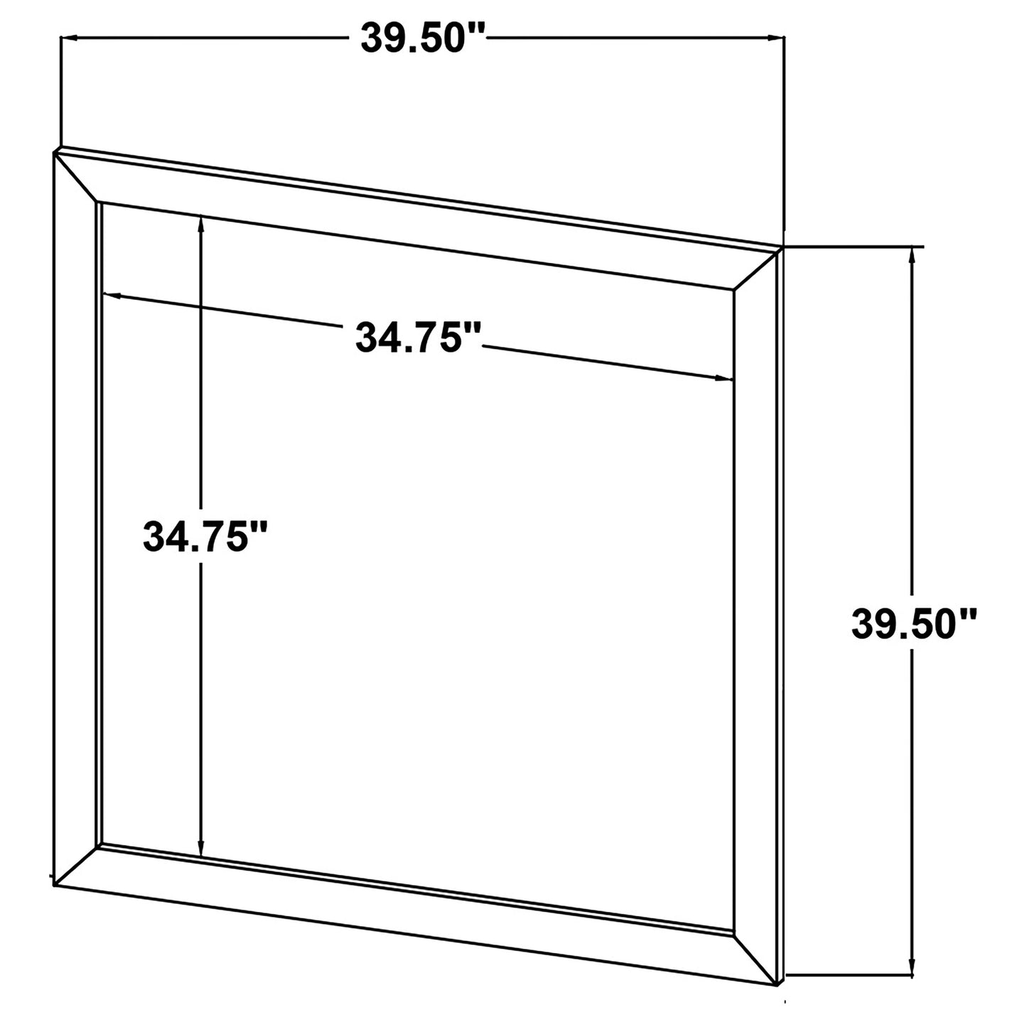 Kaywood Dresser Mirror Natural Pine