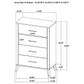 Kaywood 4-drawer Bedroom Chest of Drawers Natural Pine