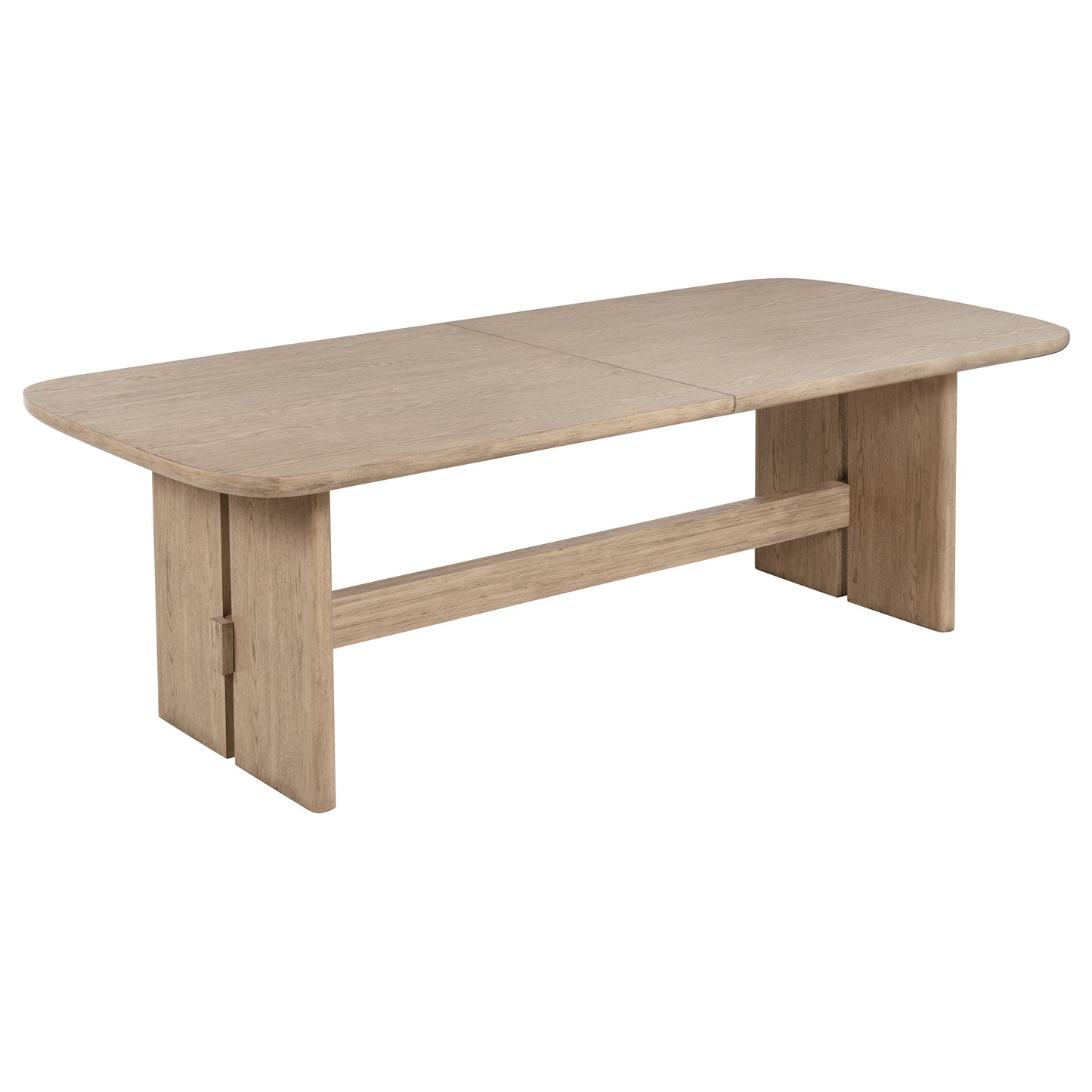 Kailani 110-inch Rectangular Wood Dining Table Beige Oak